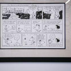 Charles Schulz’s Snoopy as World War I Flying Ace with Woodstock is expected to go for $100,000. | Ashlee Rezin/Sun-Times