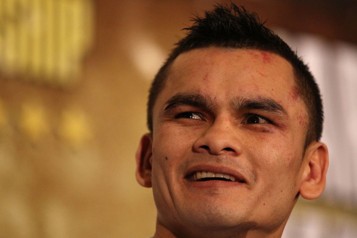 Marcos Maidana will face legend Erik Morales on April 9. (Photo by Scott Heavey/Getty Images)