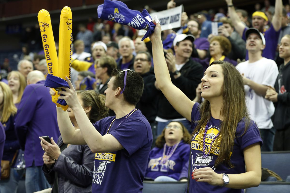 Here's a picture of Albany fans celebrating...for now....