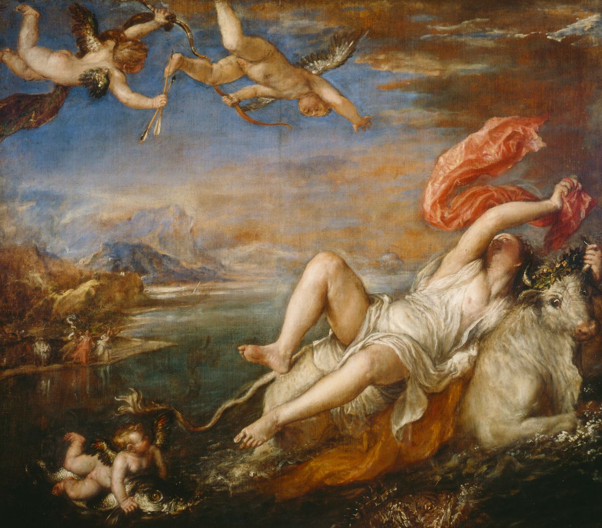 TItian, The Rape of Europa, 1560-1562.