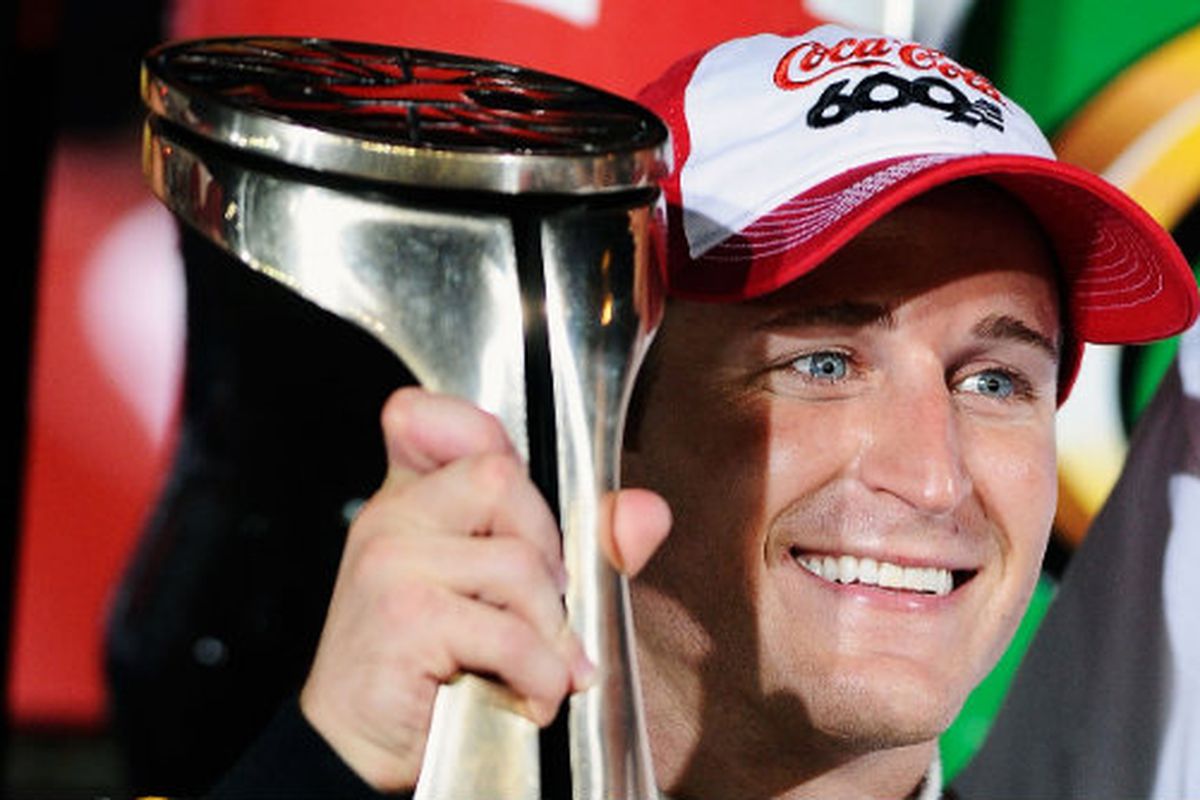 Kasey Kahne, winner of Sunday's Sprint Cup Coca-Cola 600 at Charlotte Motor Speedway