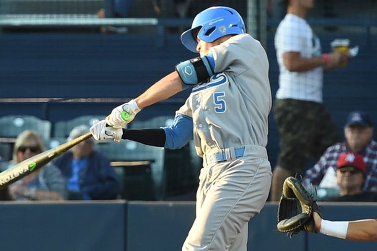 UCLA's Sean Bouchard has been swinging a hot bat of late