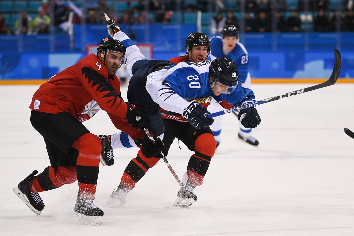 Olympics: Ice Hockey-Men Team Quarterfinal-CAN-FIN