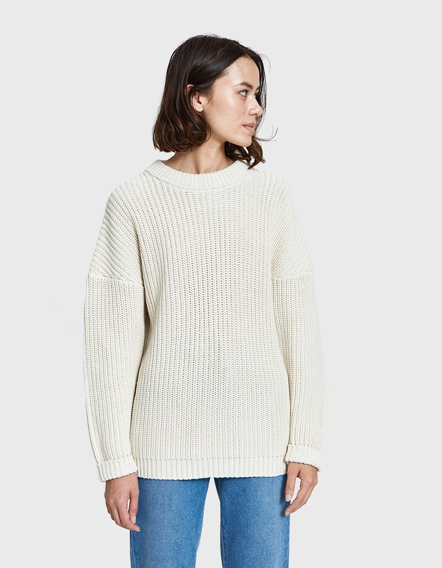 Chunky white sweater