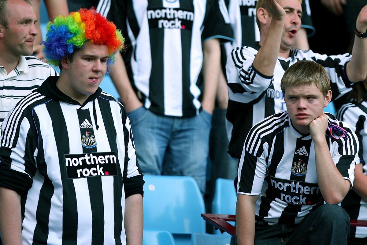Sad Newcastle fans are sad.