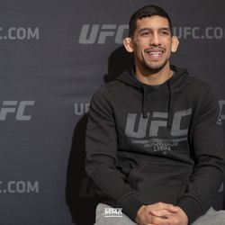 Manny Bermudez takes his place Friday at UFC Phoenix media day.
