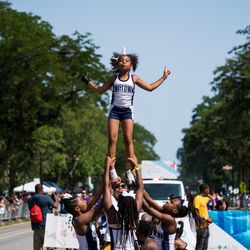 The Chi-Town Cats perform in Bud Billiken Day Parade on August 11, 2018. | Max Herman/For the Sun-Times
