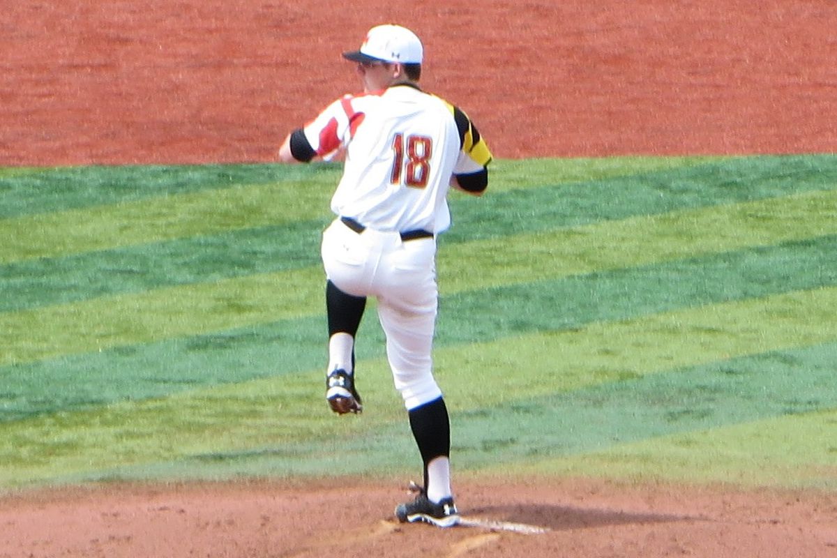 Mike Shawaryn set Maryland career records in strike outs and inning pitched tonight.
