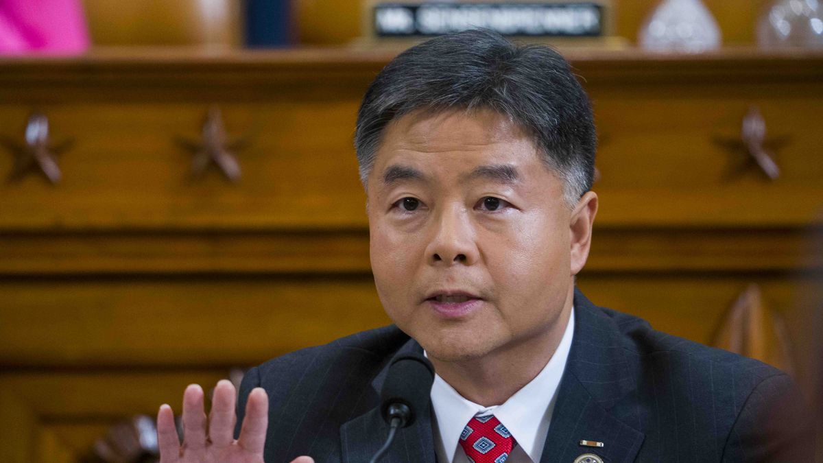 Ted Lieu at a judiciary committee hearing on impeachment. 