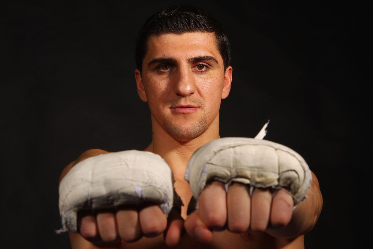 Marco Huck makes the ninth defense of his WBO cruiserweight title today in a rematch with Ola Afolabi. (Photo by Martin Rose/Bongarts/Getty Images)