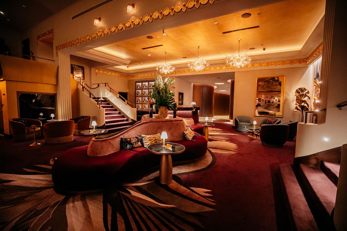 opulent lobby.
