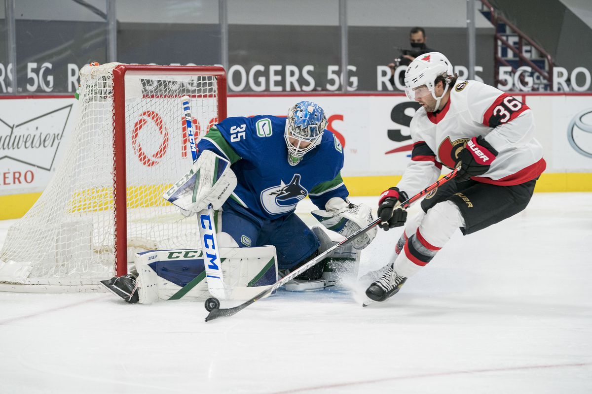 NHL: Ottawa Senators at Vancouver Canucks