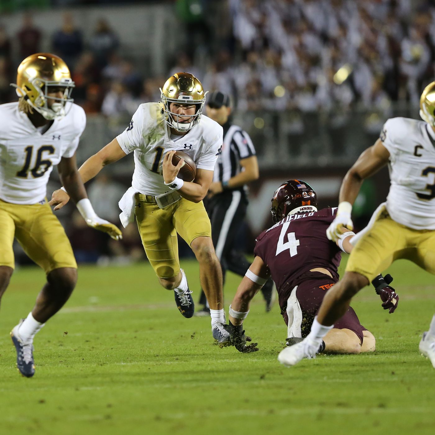 Notre Dame Football Three Things We Learned In Win Over Virginia Tech - One Foot Down