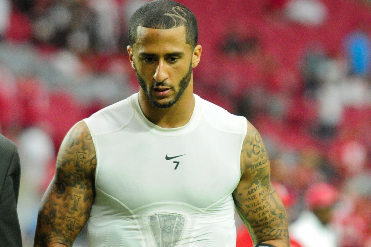 Colin  Kaepernick is certainly jacked.