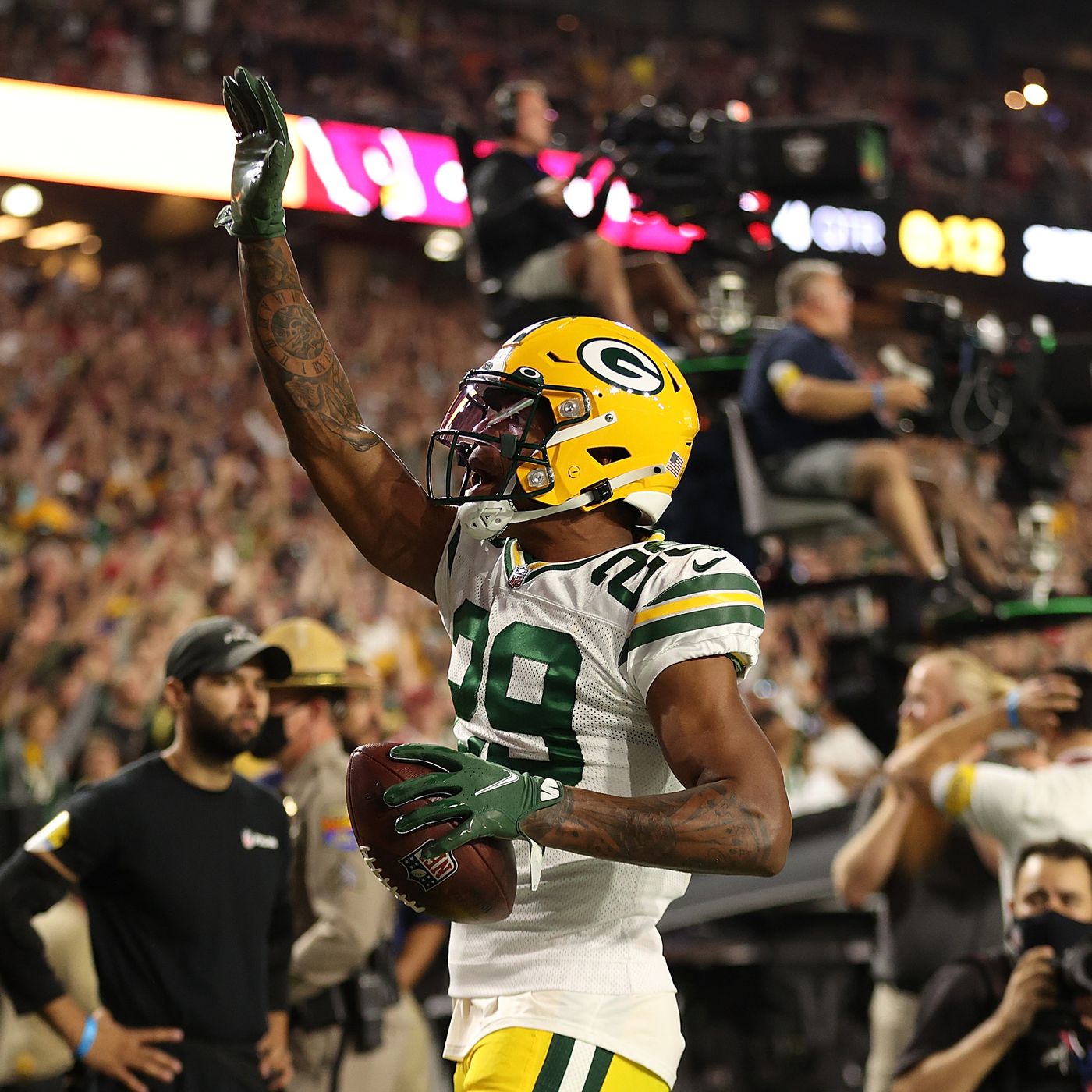 Packers knock off Cardinals 24-21 behind running game, Rasul Douglas'  pivotal INT - Acme Packing Company