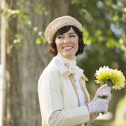 Parker Posey as Alice White, Arthur Milligan's aunt, in a scene from "Granite Flats."