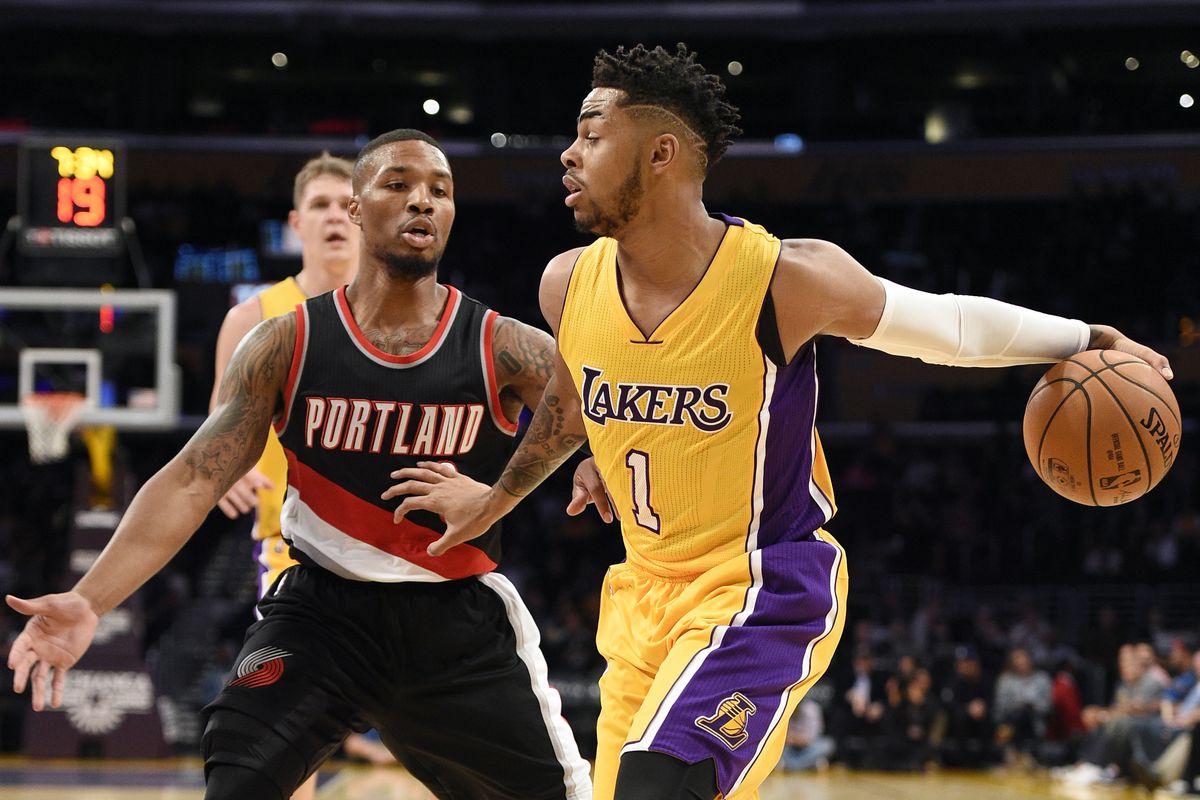 NBA: Preseason-Portland Trail Blazers at Los Angeles Lakers