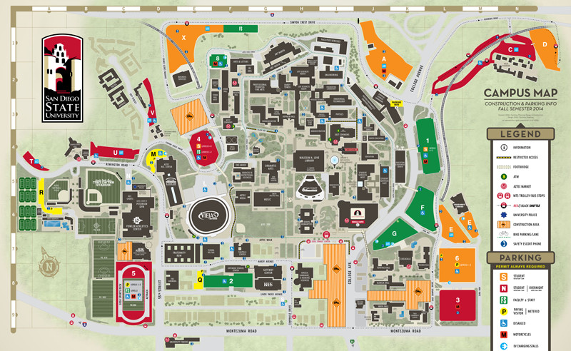 SDSU Campus Map