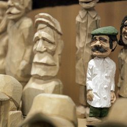 Various pieces and styles are displayed at the competition. Sponsored by the Utah Valley Woodcarving Club, the event highlights hobbies ranging from scroll sawing to carving.