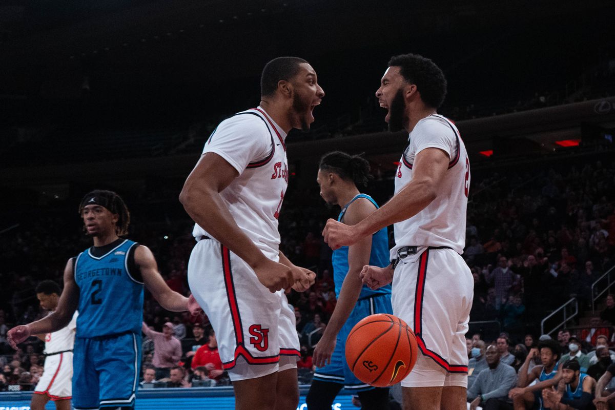 St. John's defeats Georgetown at Madison Square Garden on January 16, 2022