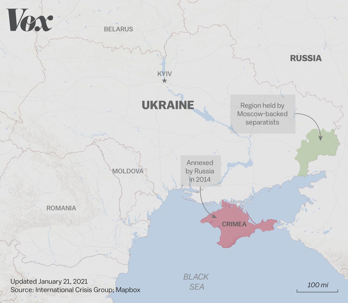 نقشه روسیه و اوکراین