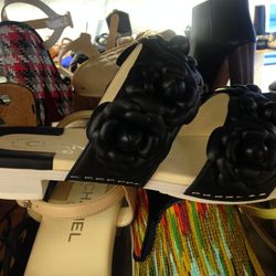 Chanel sandals, size 7, $769 (were $1,275)