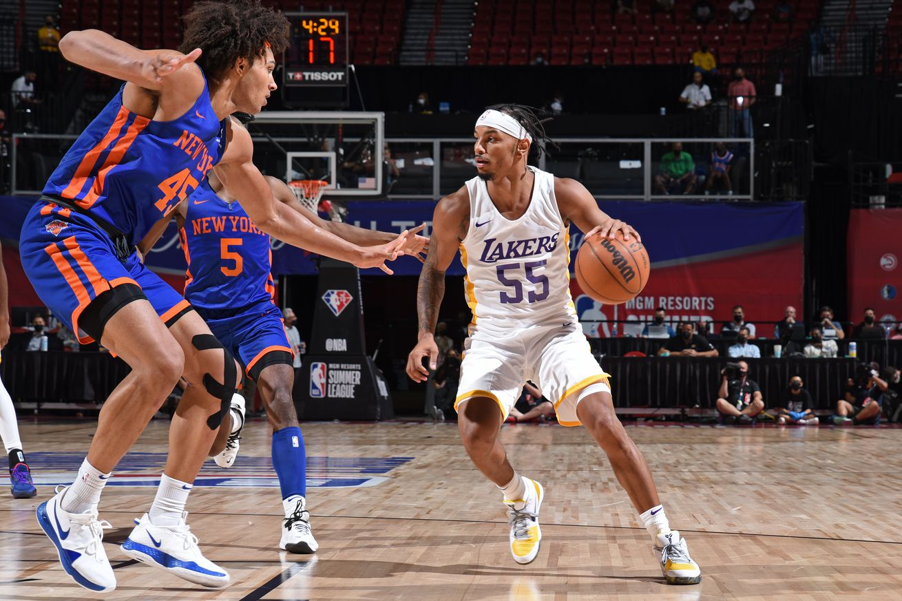2021 Las Vegas Summer League - New York Knicks v Los Angeles Lakers