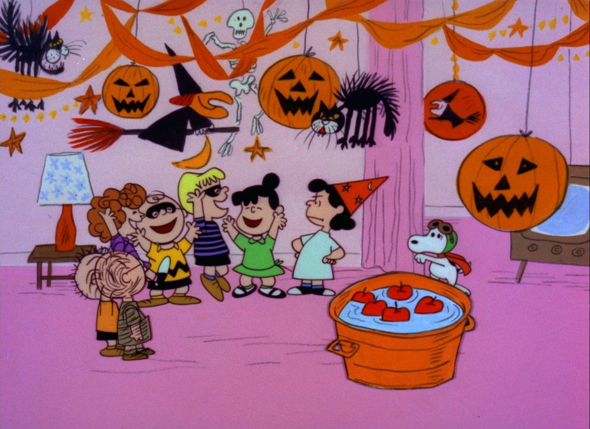 Snoopy sneaks into the Halloween party in It’s the Great Pumpkin, Charlie Brown.