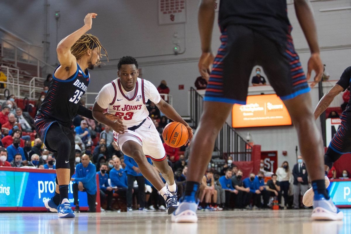 St. John's comes off of a two-and-a-half week pause because of COVID positives to knock off DePaul in the Red Storm's Big East opener, 89-84.