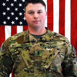 This image provided by the U.S. Army shows 1st Lt. Robert J. Hess, 26, of Fairfax, Va., who was a Blackhawk pilot. According to the Army, Hess, with the 10th Mountain Division, 2nd Aviation Battalion, 10th Combat Aviation Brigade, was killed in Pul-E-Alam, Afghanistan, on April 23, 2013, from wounds sustained from enemy indirect fire. (AP Photo/U.S. Army)