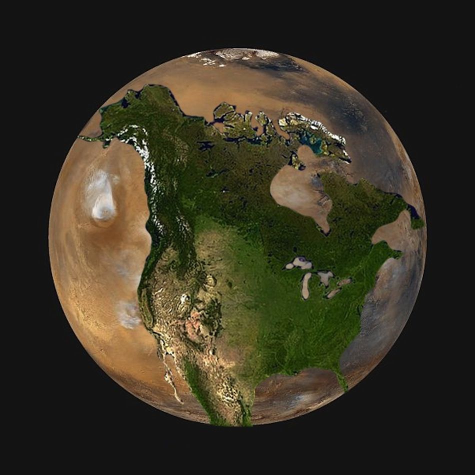 North America on Mars