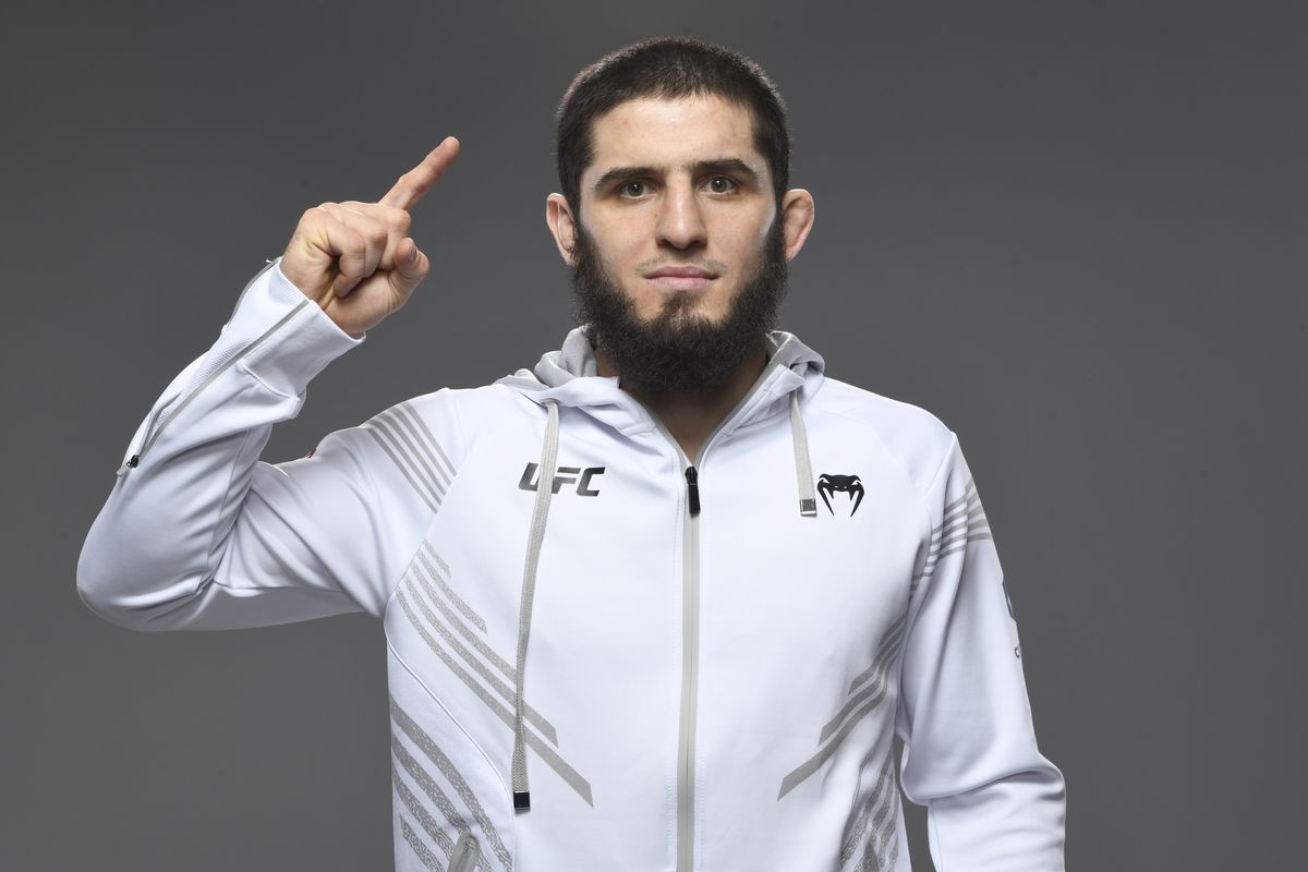 Islam Makhachev after his UFC Vegas 49 win over Bobby Green.