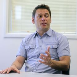 Family therapist Chris Bereshnyi talks about working at the Salt Lake County Youth Services Juvenile Receiving Center in South Salt Lake on Friday, Aug. 30, 2019.