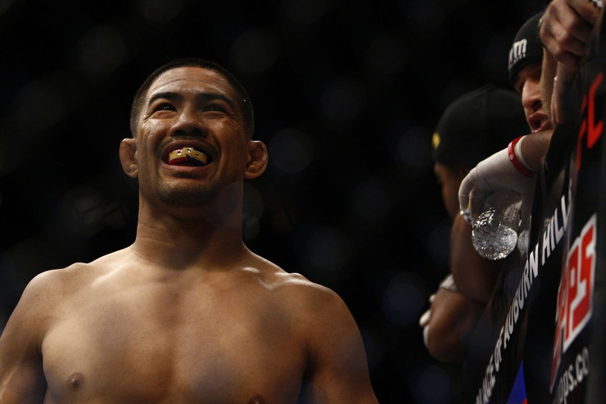 Photo of UFC on FUEL TV 4's Mark Munoz by Esther Lin for <a href="http://cdn1.sbnation.com/entry_photo_images/2869824/021markmunozvsaaronsimpson_gallery_post.jpg">SBNation</a>.