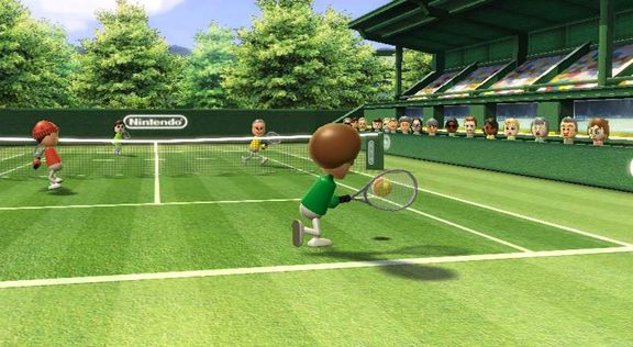Wii Tennis - doubles match