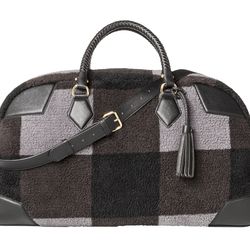 Shearling Weekender Bag in Black/Grey, $49.99