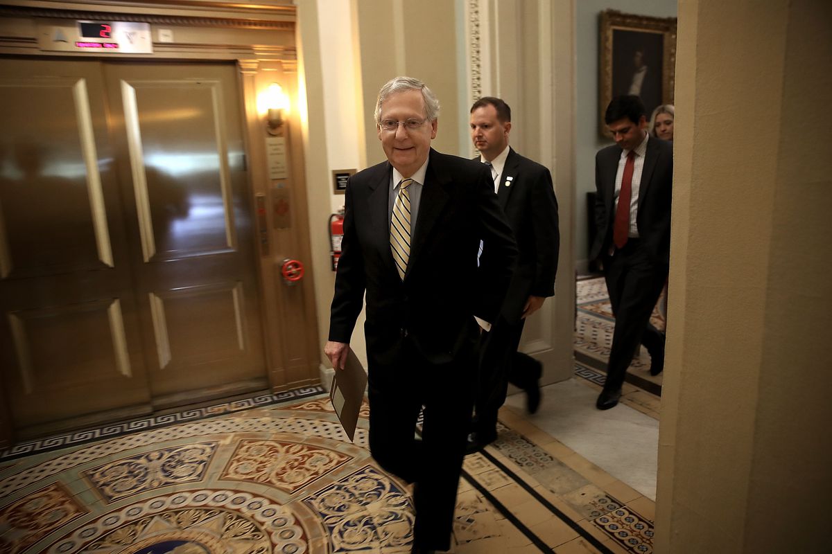 Mitch McConnell Works To Muster Votes To Proceed With GOP Health Care Bill