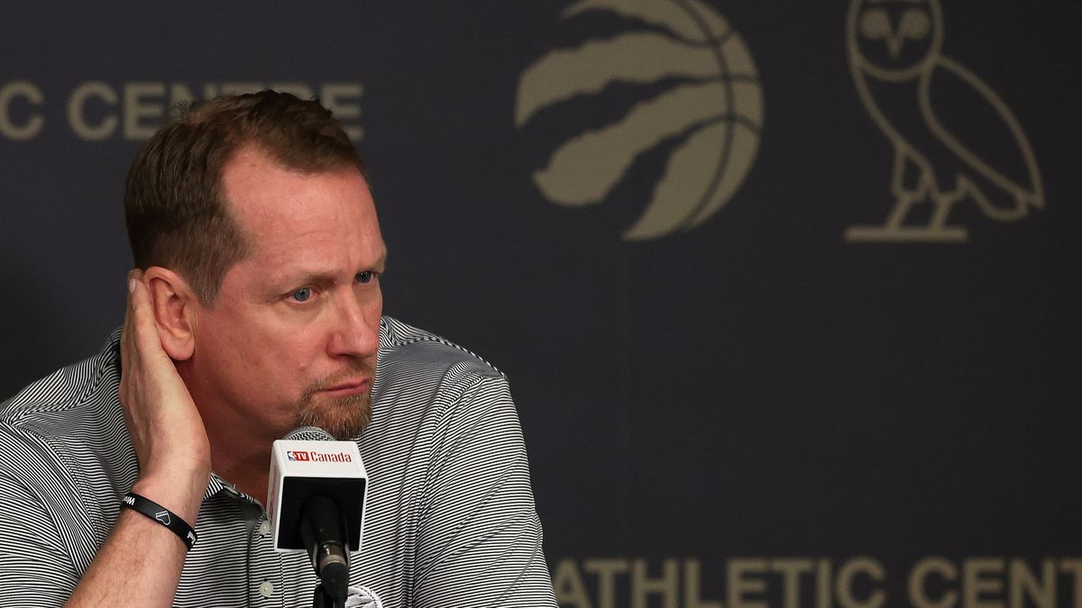 Nick Nurse addresses media a day after the Toronto Raptors fall to the Chicago Bulls 109-105 in the NBA play-in game