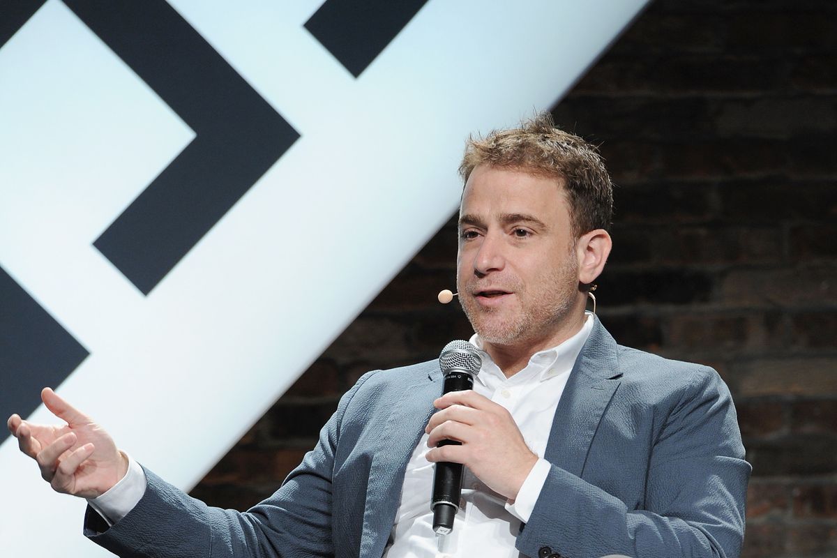 Slack co-founder and CEO Stewart Butterfield onstage