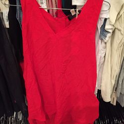 Red tank top, $37 (was $148)