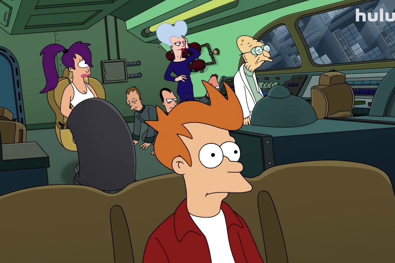 A screenshot from a trailer for Futurama