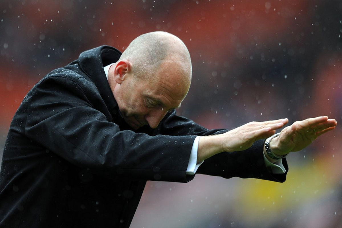 Ian Holloway is looking to lead his Blackpool side back to the Premier League at the first time of asking.(Photo by Chris Brunskill/Getty Images)