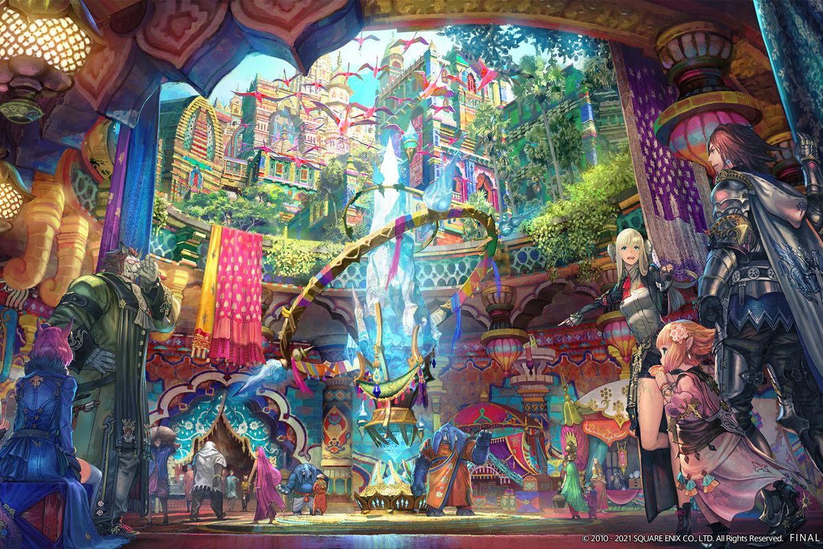 Artwork of the Final Fantasy 14 Endwalker expansion