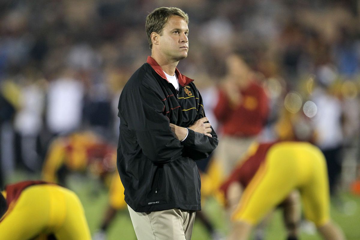 <strong>Top talent</strong>: USC coach Lane Kiffin has managed to receive six commitments from prospects included in the Rivals100 for the class of 2013.