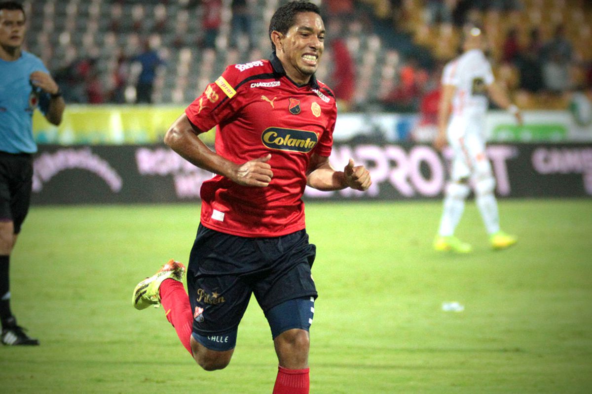 Javier Calle in action for Independiente Medellín