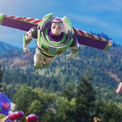 Buzz Lightyear (Tim Allen) in a scene from "Toy Story 4."