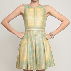 <b>Eva Franco</b> Genesis Dress in lemon, <a href="http://www.shopeponymy.com/">$410</a> at Eponymy