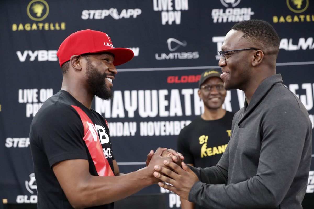 Floyd Mayweather will meet Deji in an exhibition today from Dubai