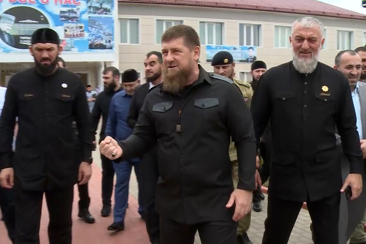 Head of Chechnya Kadyrov votes in 2020 Russian constitutional referendum