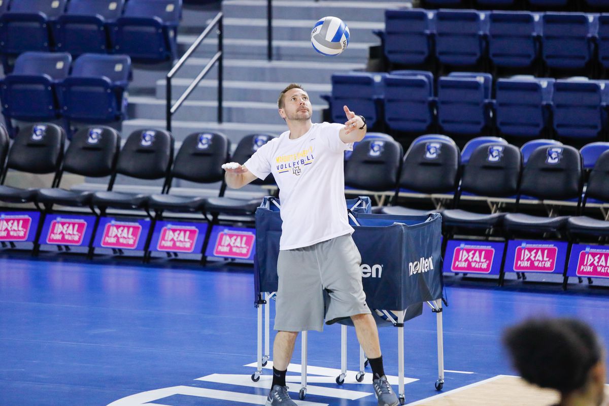 Marquette volleyball head coach Ryan Theis